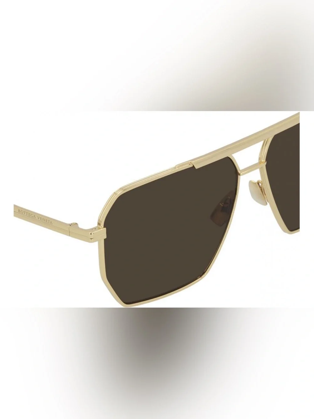 Bottega Veneta BV1012S Sunglasses, Gold/Brown